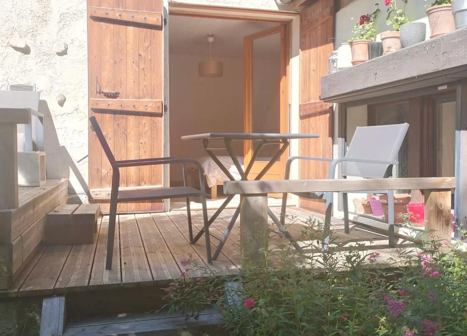 Beau Studio Dans La Vallee De Chamonix Les Trabets Apartment